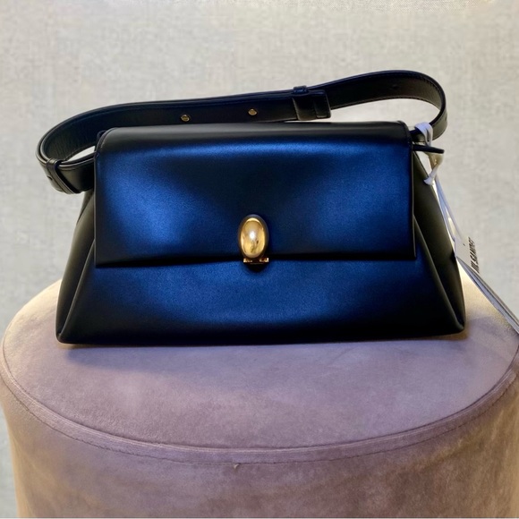 NWT Jil Sander Almond Medium Leather Shoulder Bag - Picture 6 of 16